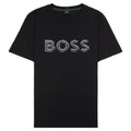 Hugo Boss Logo Print Stretch T Shirt Black 001