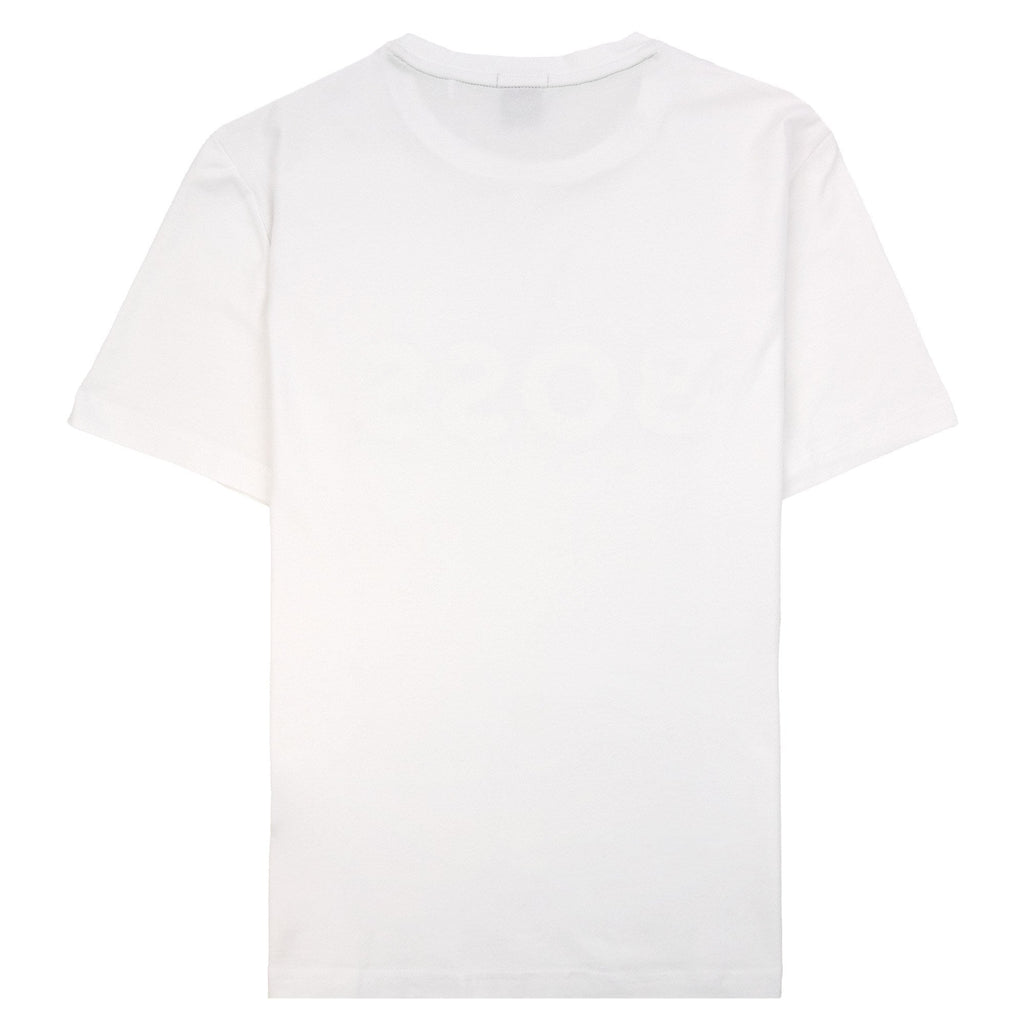 Hugo Boss Logo Print Stretch T Shirt White 100