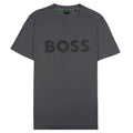 Hugo Boss Tape Logo Tee T Shirt Grey 027