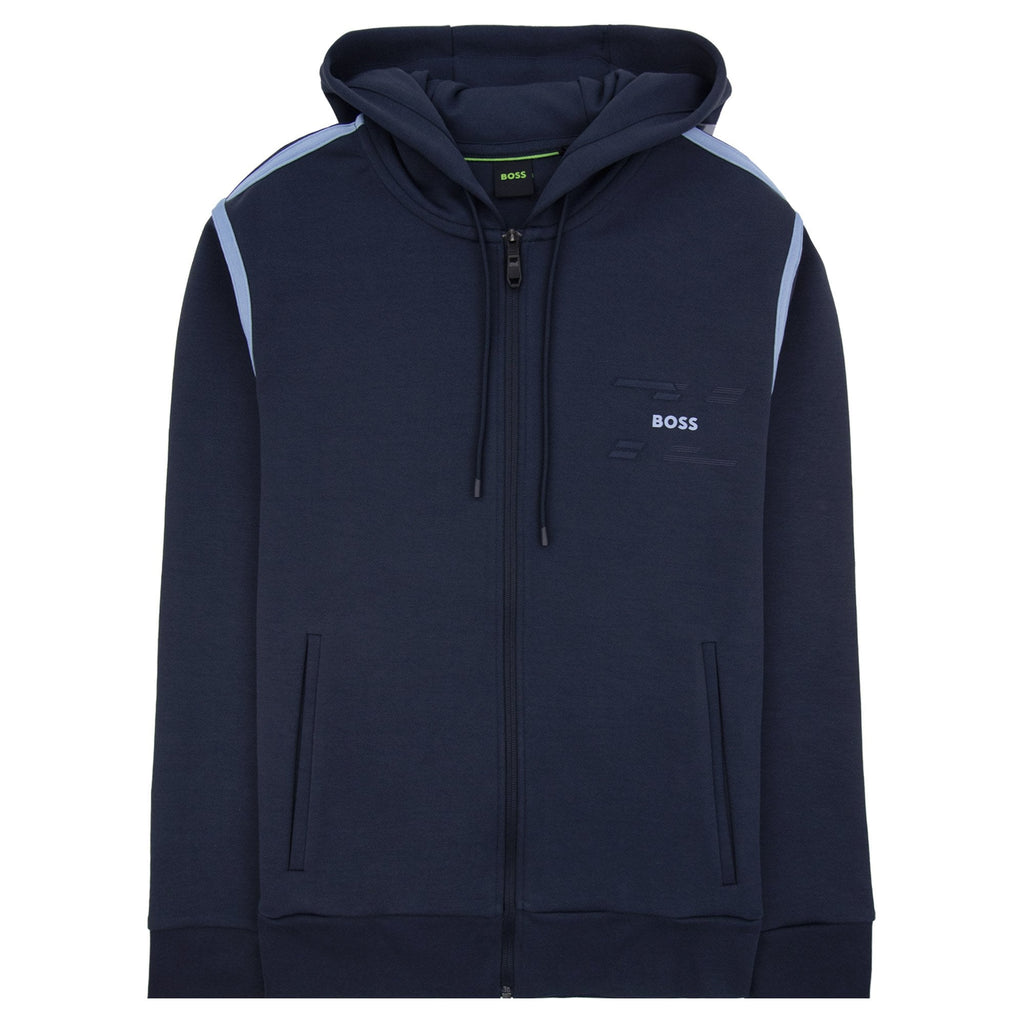 Hugo Boss Saggy Tape Tracksuit Top Navy 402