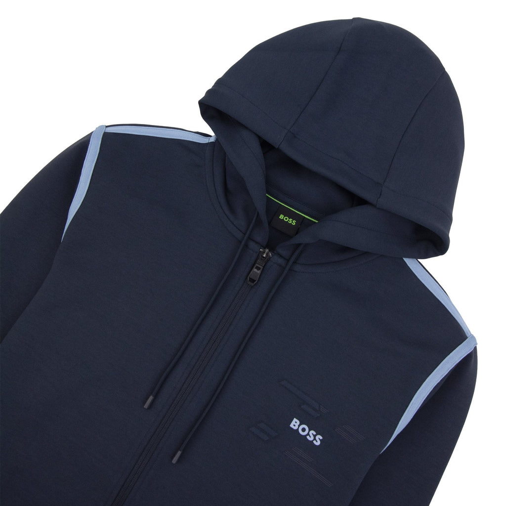 Hugo Boss Saggy Tape Tracksuit Top Navy 402