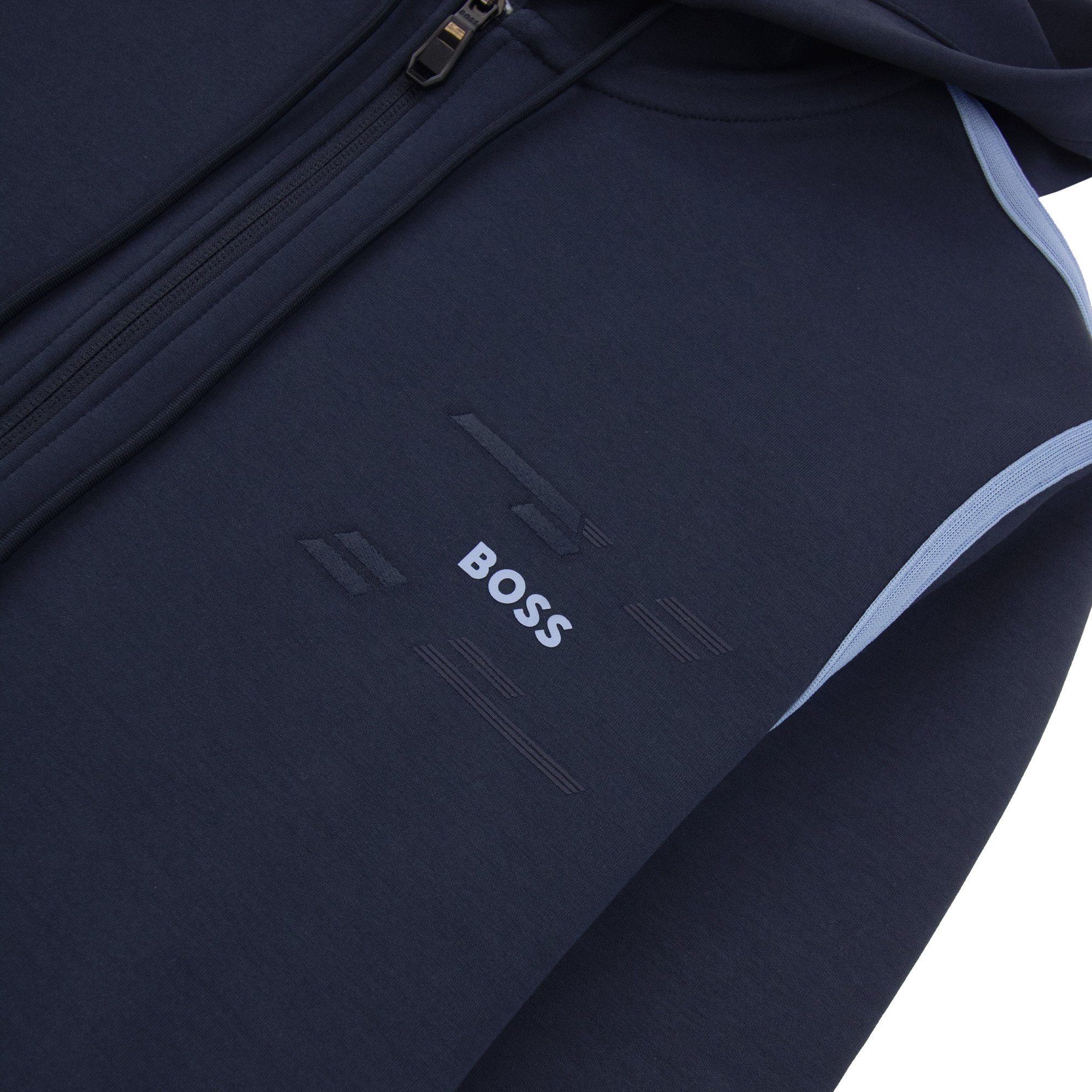 Hugo Boss Saggy Tape Tracksuit Top Navy 402