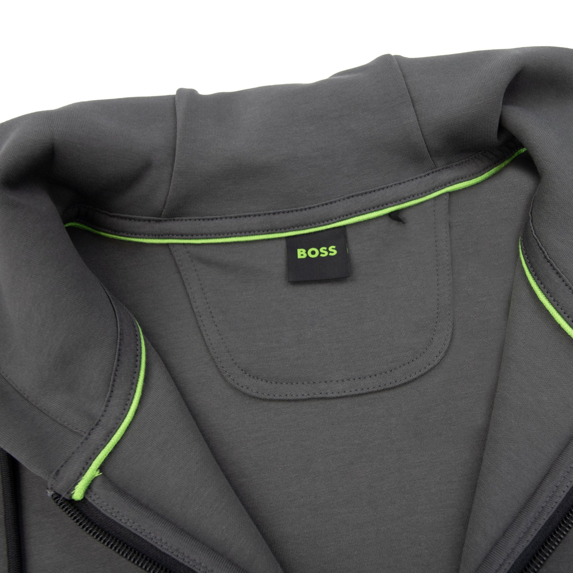Hugo Boss Saggy Tape Tracksuit Top Grey 027