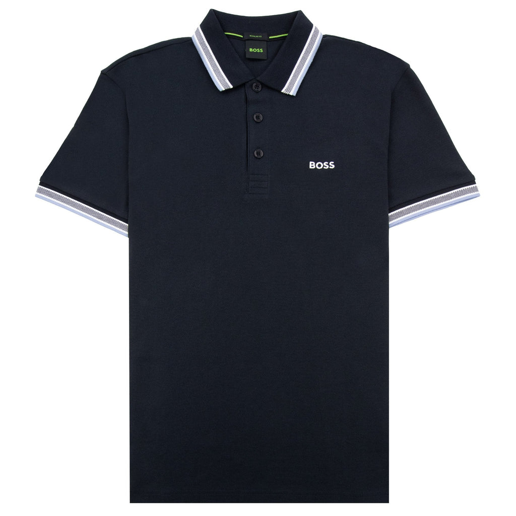 Hugo Boss Paddy Embroidered Logo Polo Navy