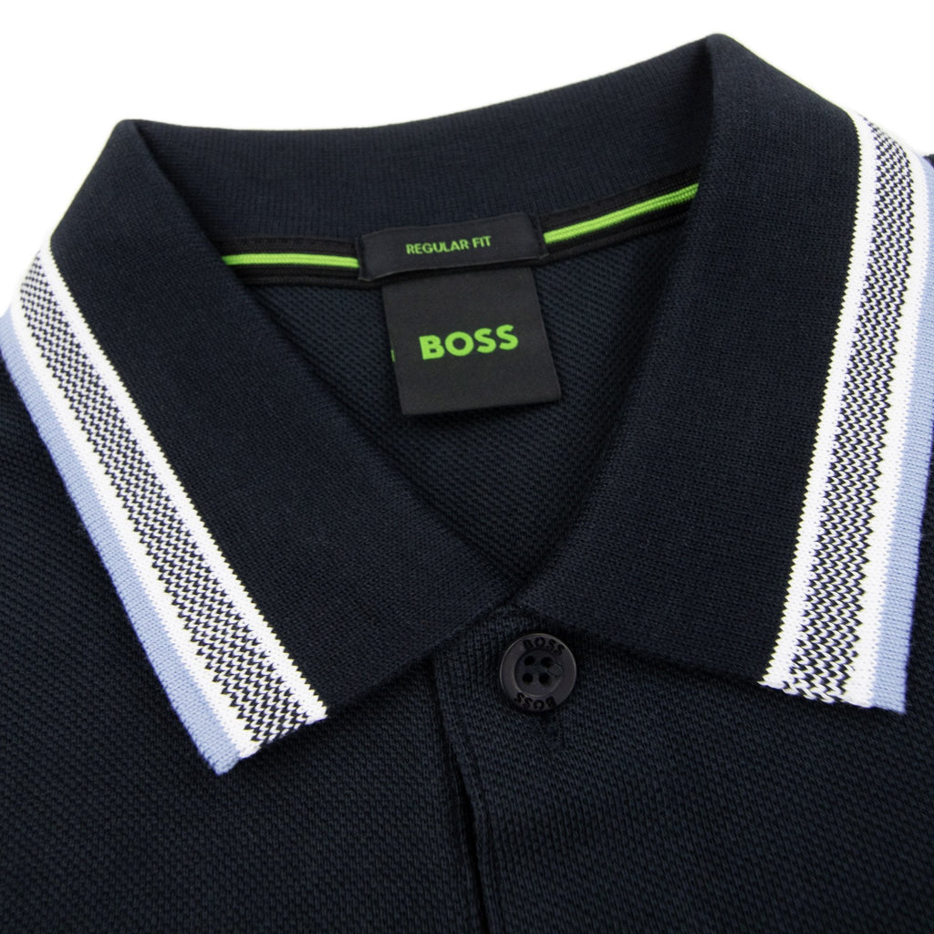 Hugo Boss Paddy Embroidered Logo Polo Navy
