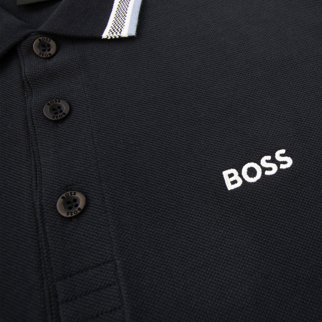 Hugo Boss Paddy Embroidered Logo Polo Navy