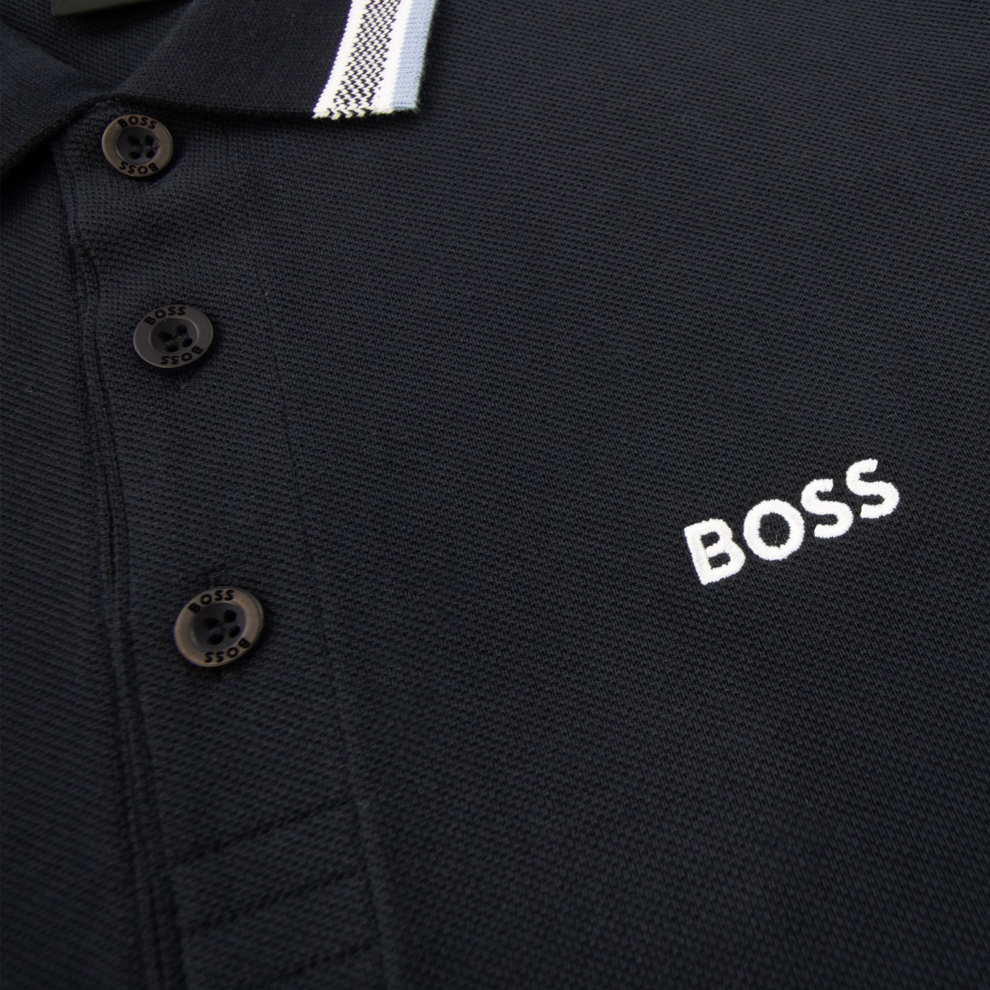 Hugo Boss Paddy Embroidered Logo Polo Navy