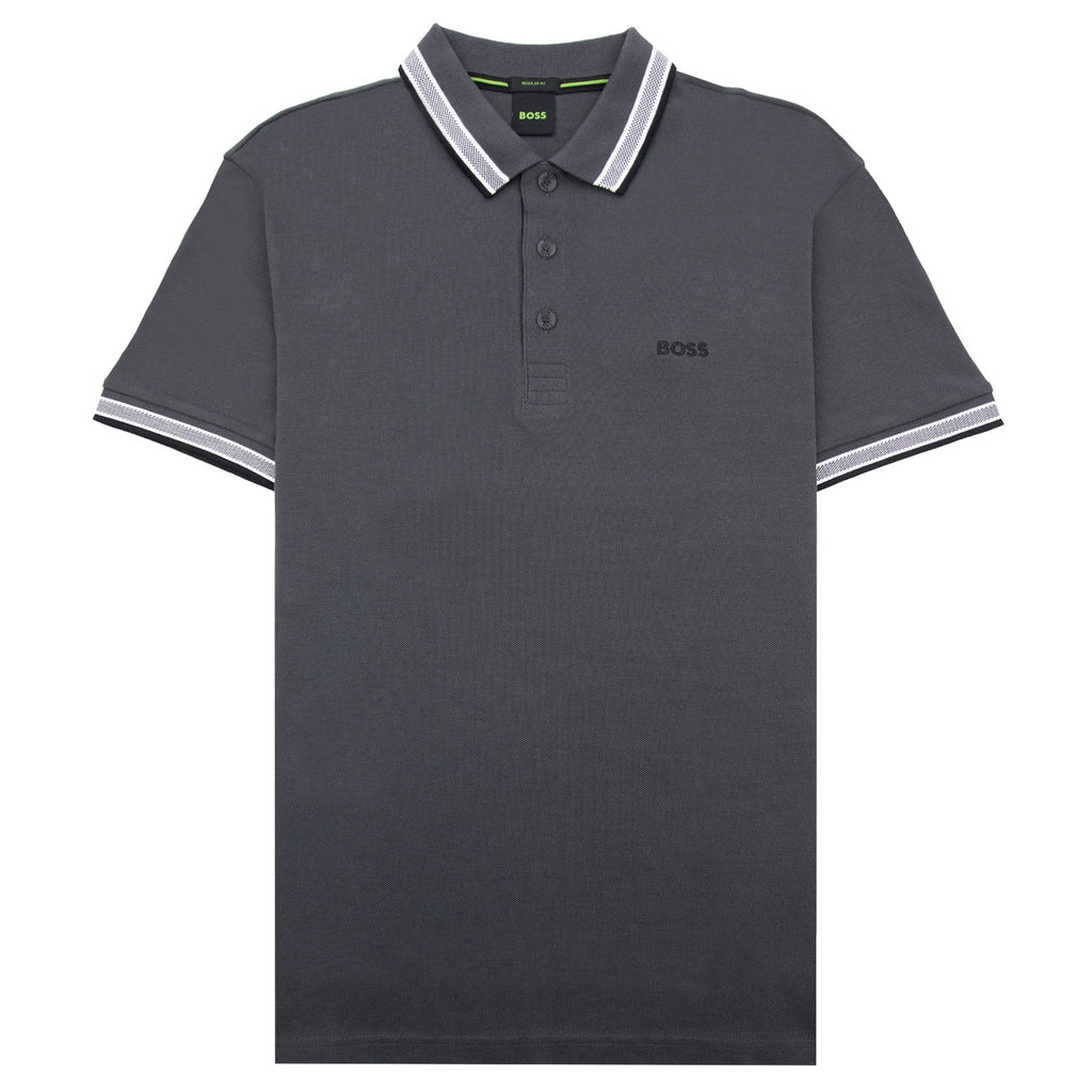 Hugo Boss Paddy Embroidered Logo Polo Grey 027