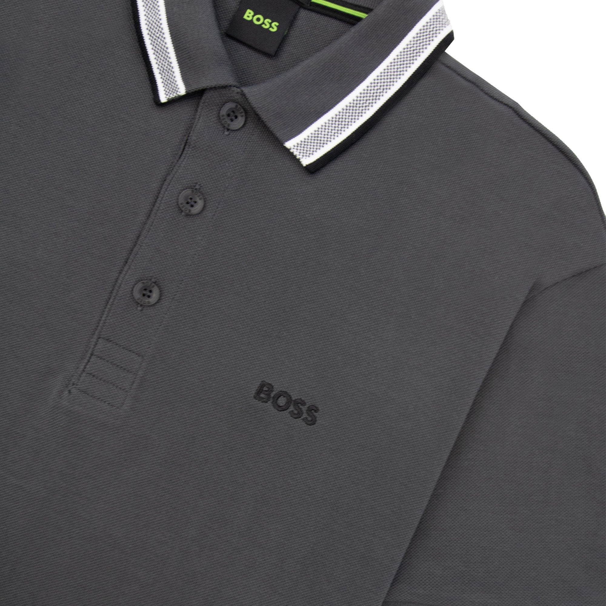 Hugo Boss Paddy Embroidered Logo Polo Grey 027