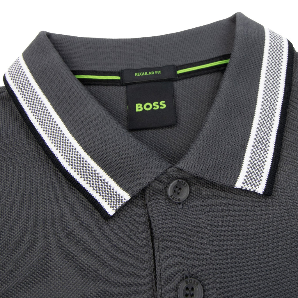 Hugo Boss Paddy Embroidered Logo Polo Grey 027