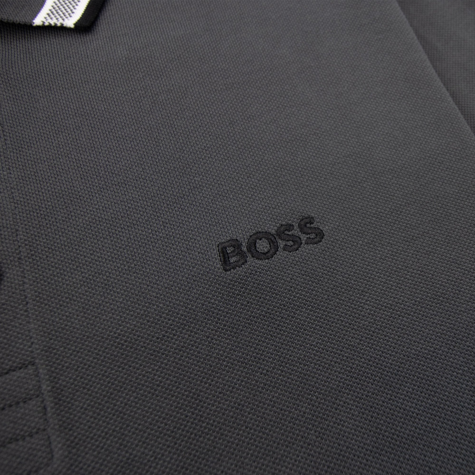 Hugo Boss Paddy Embroidered Logo Polo Grey 027