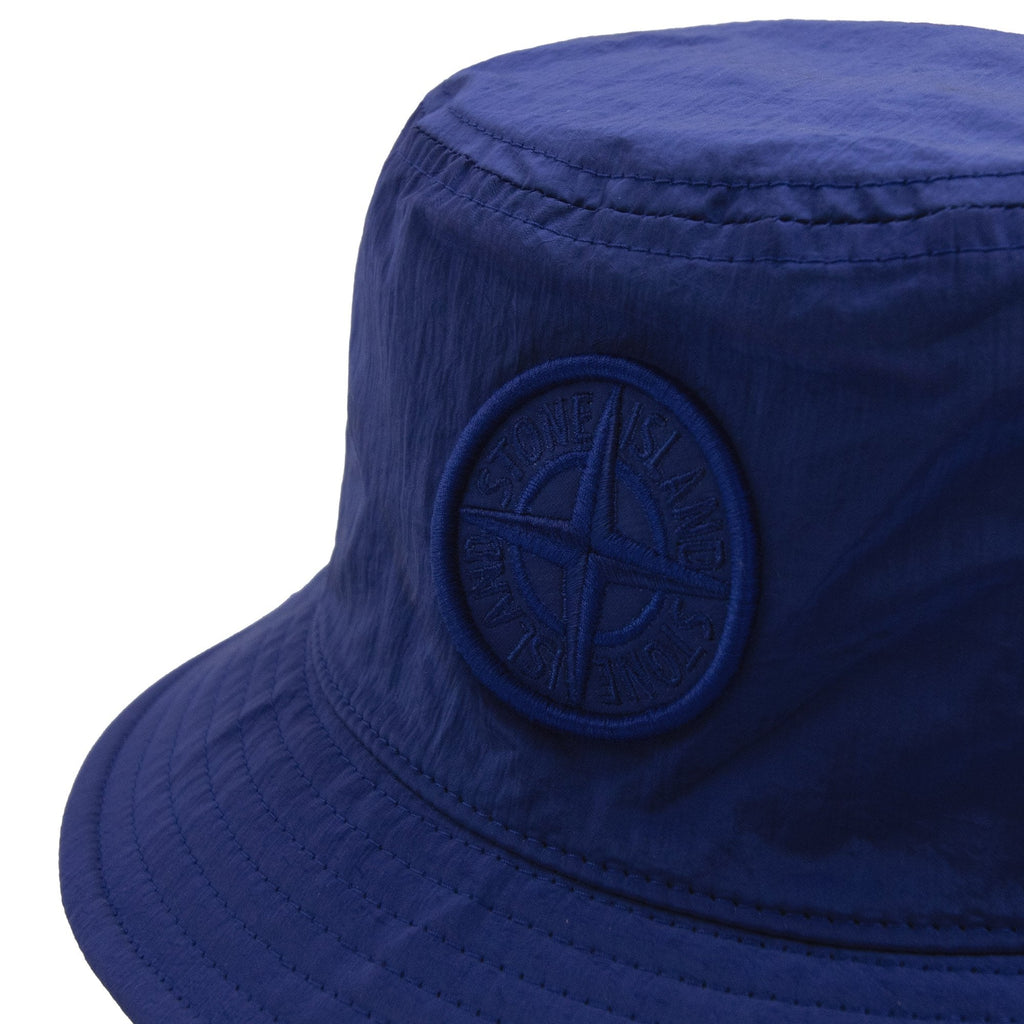 Stone Island 9100009 Nylon Metal Bucket Hat Electric Blue V0022