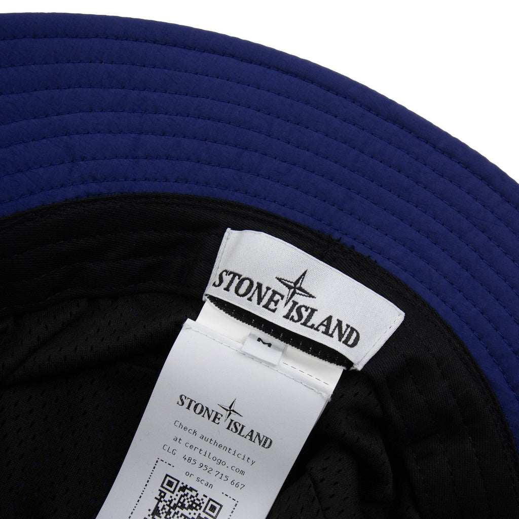 Stone Island 9100009 Nylon Metal Bucket Hat Electric Blue V0022