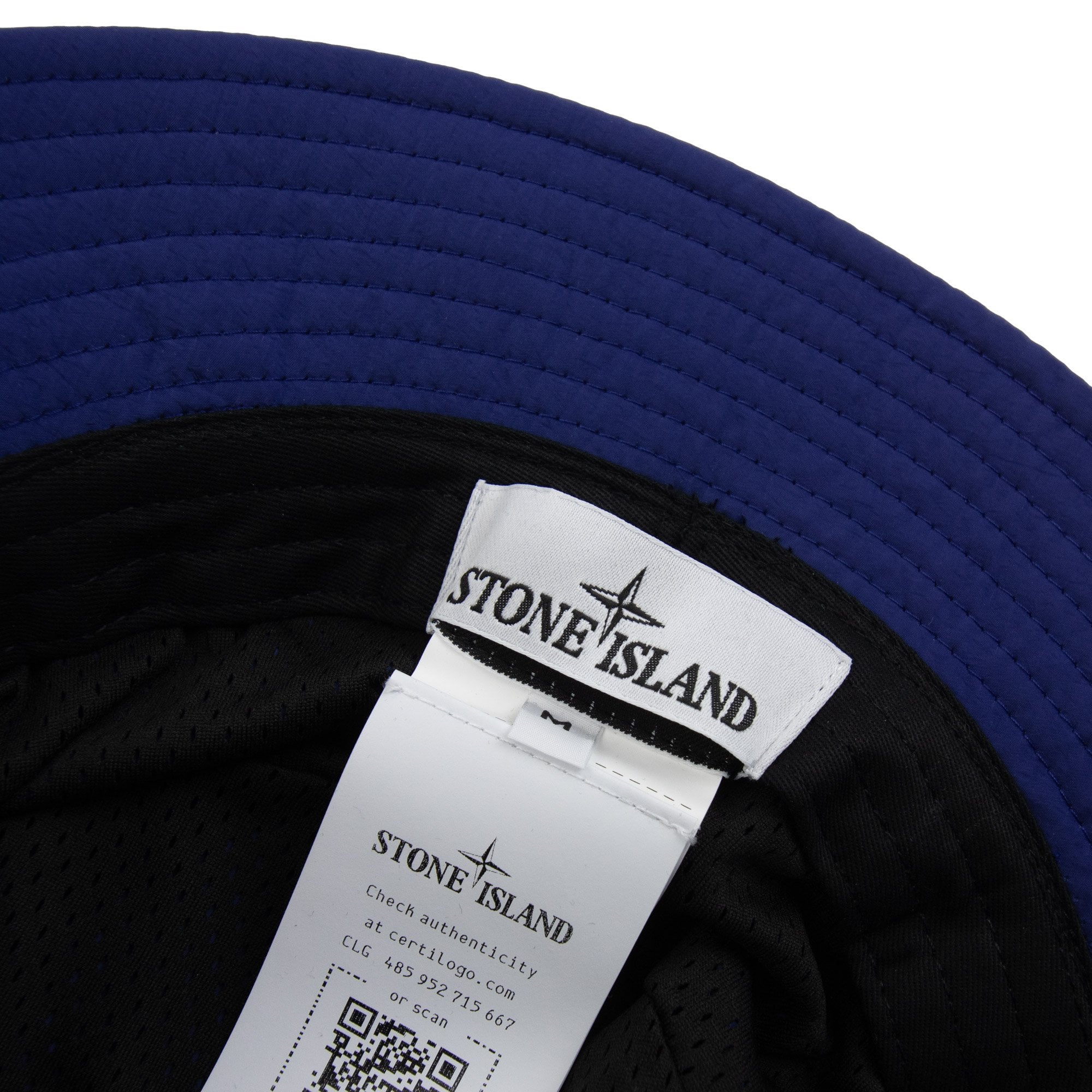 Stone Island 9100009 Nylon Metal Bucket Hat Electric Blue V0022