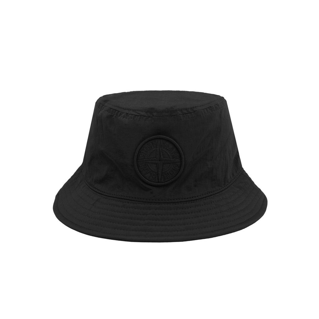 Stone Island 9100009 Nylon Metal Bucket Hat Black V0029