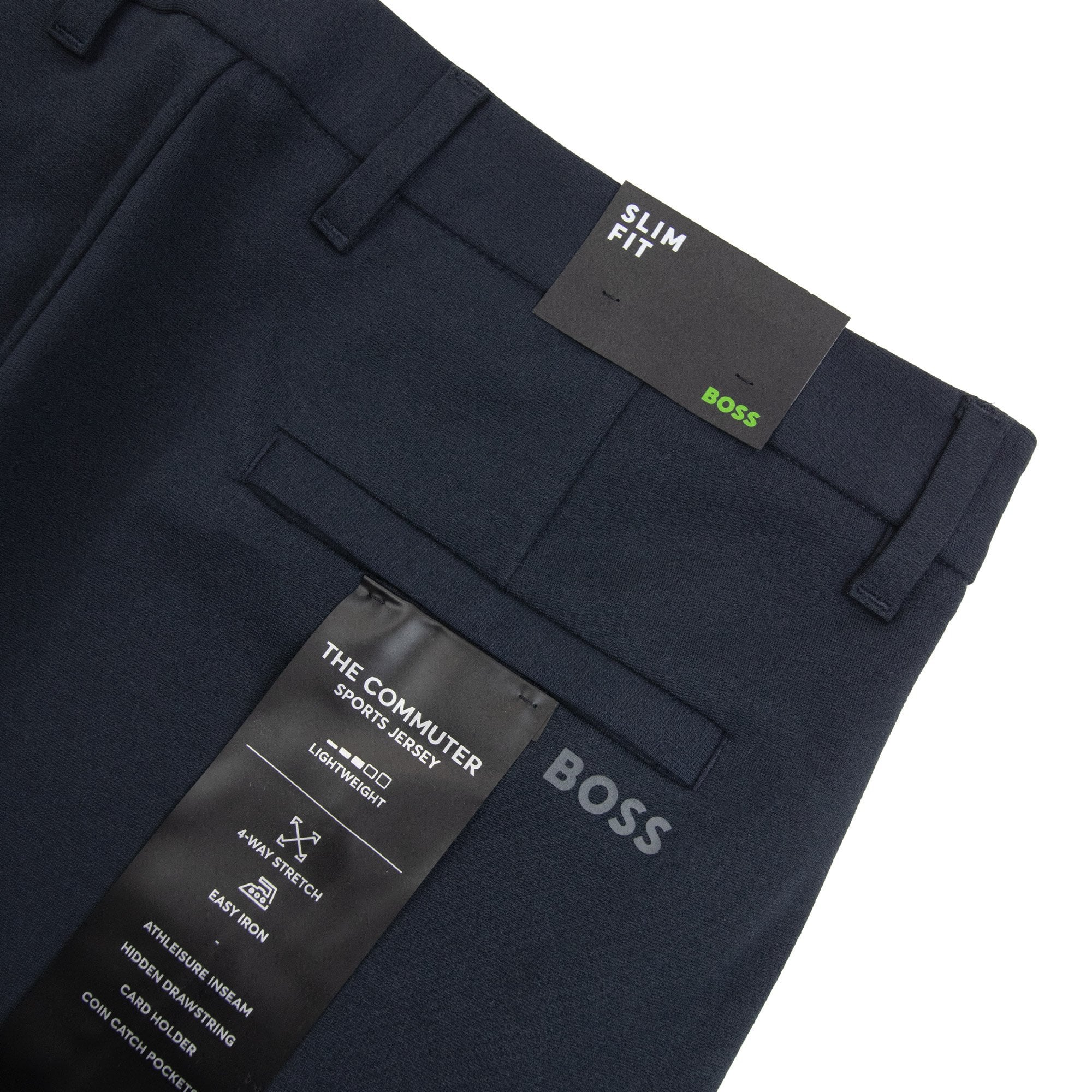 Hugo Boss T Commuter Slim Fit Stretch Fabric Trouser Navy 402