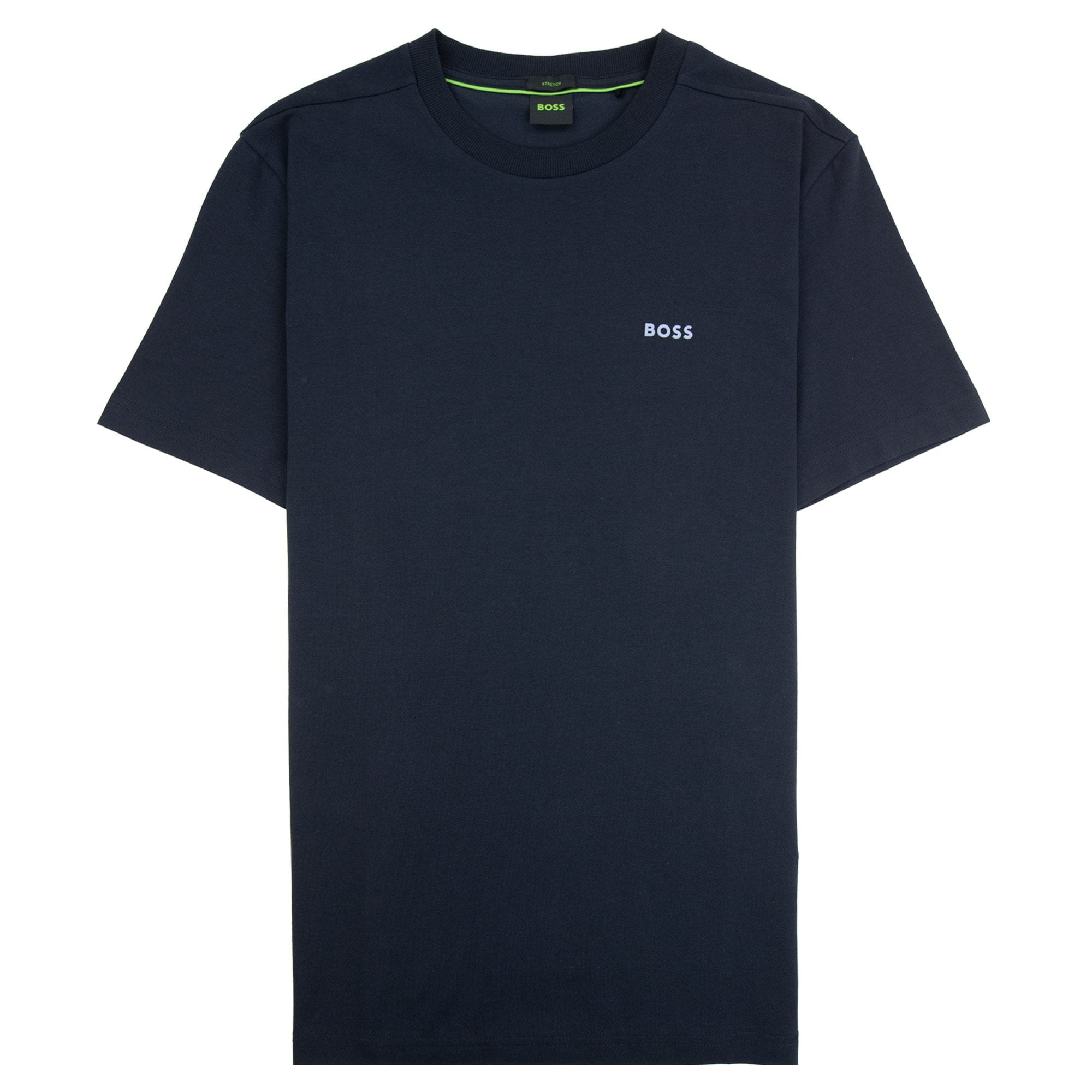 Hugo Boss Contrast Printed Logo Tee Navy 405