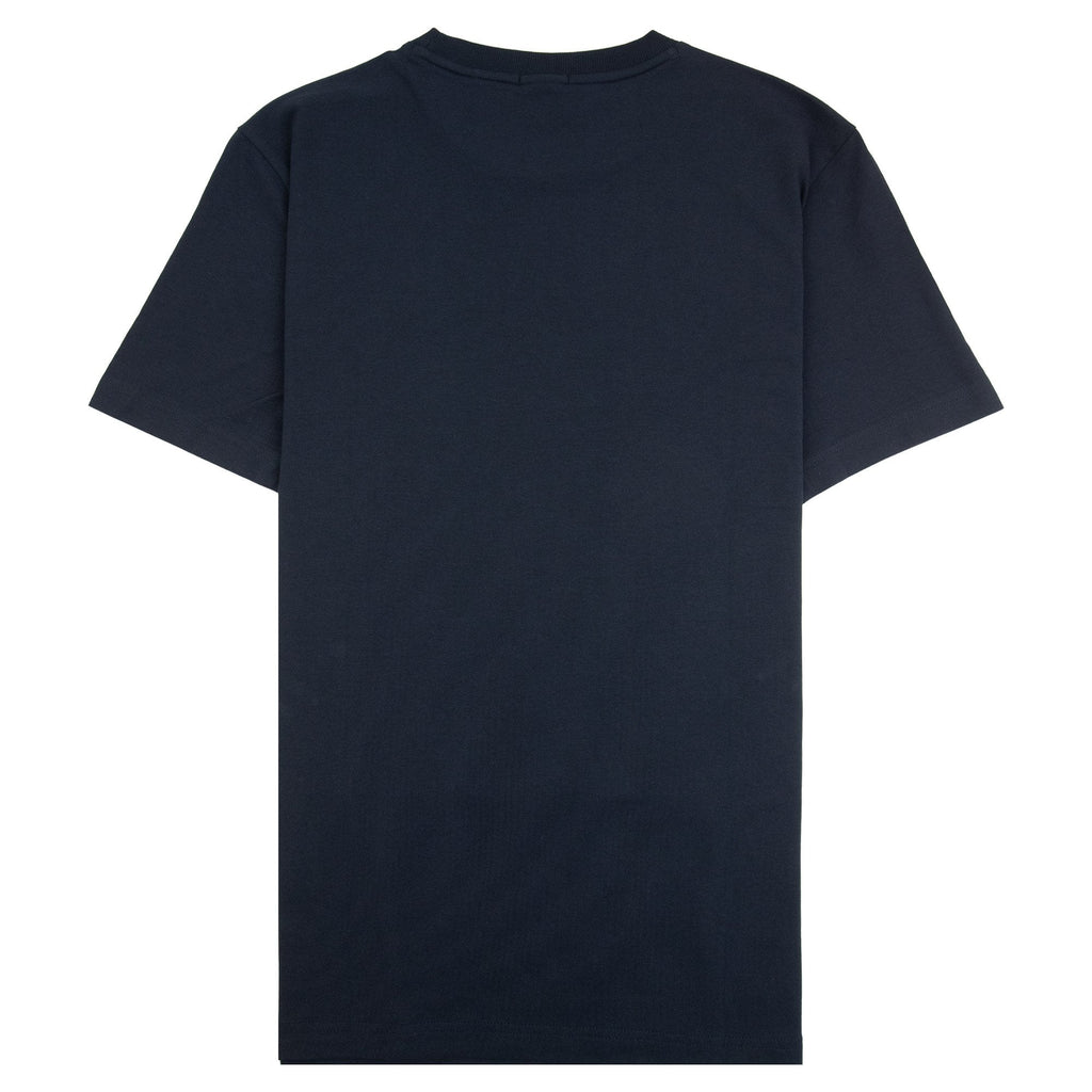 Hugo Boss Contrast Printed Logo Tee Navy 405
