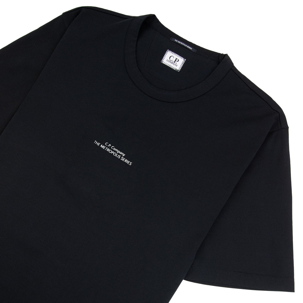 Cp Company Metropolis Series Mercerized Logo T-shirt Black 999