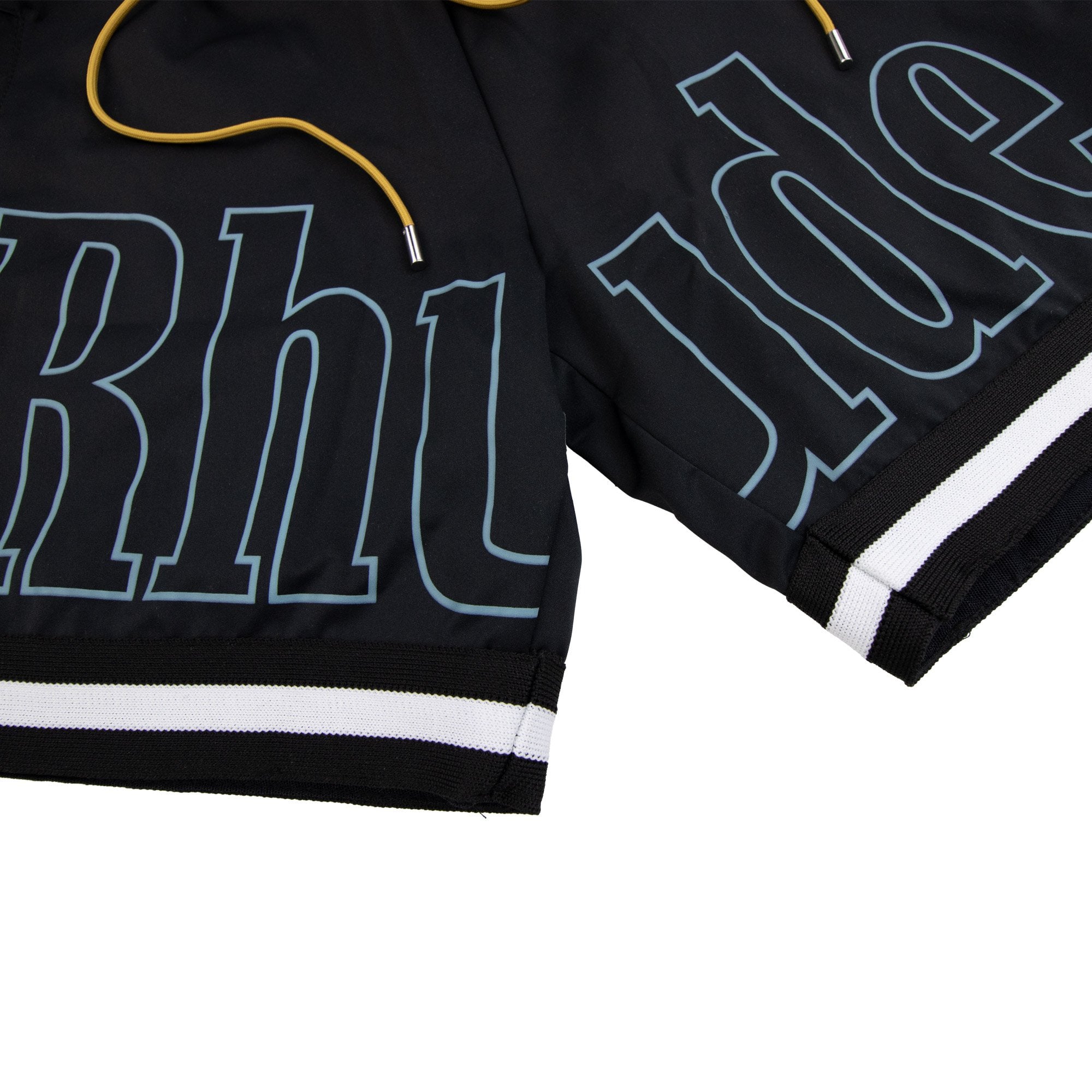 Rhude Logo Basketball Swim Shorts Black