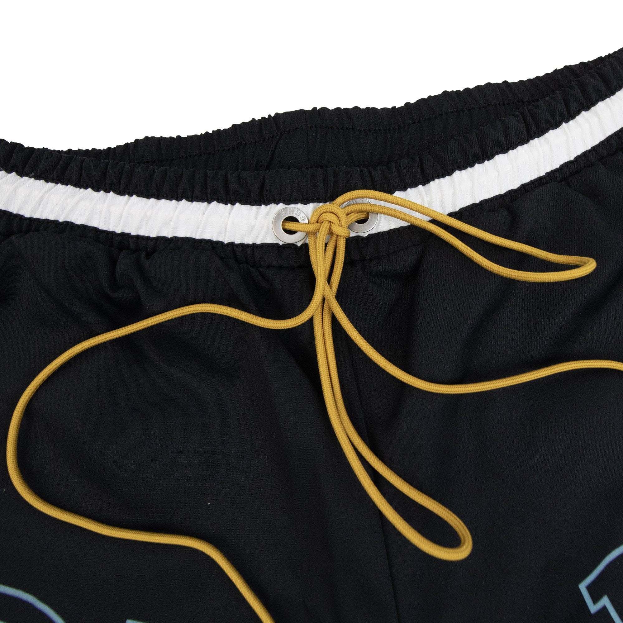 Rhude Logo Basketball Swim Shorts Black