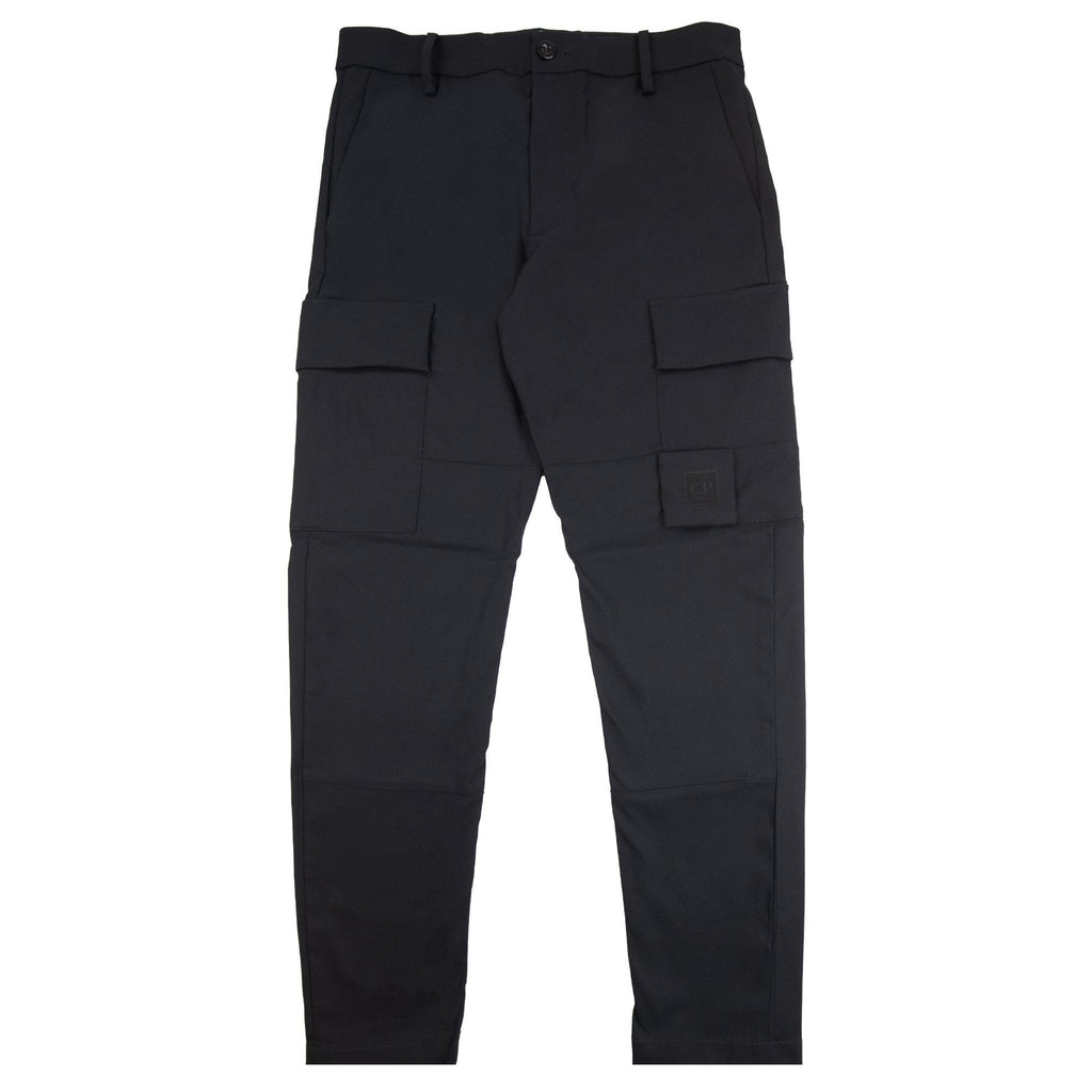 Cp Company The Metropolis Series Technical Panama Ergonomic Cargo Pants Black 999