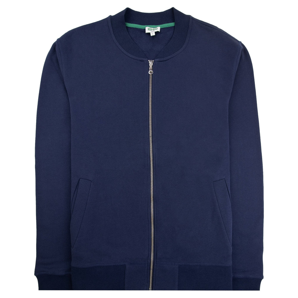 Kenzo Tiger Teddy Zip Bomber Jacket Navy Blue