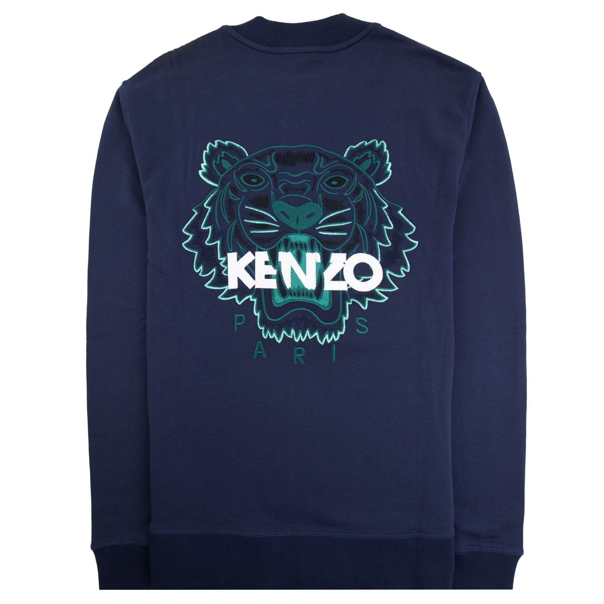 Kenzo Tiger Teddy Zip Bomber Jacket Navy Blue