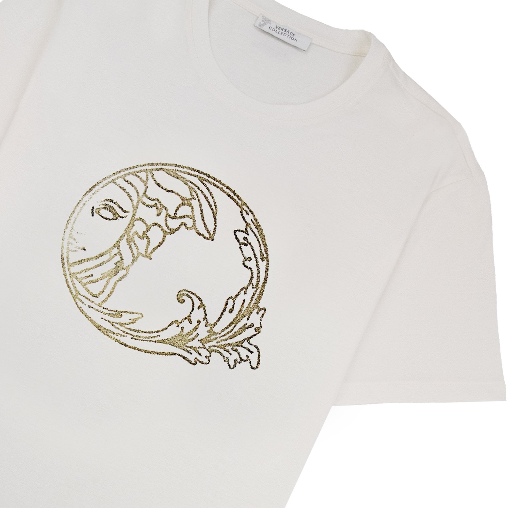 Versace Collection Medusa T Shirt Off White