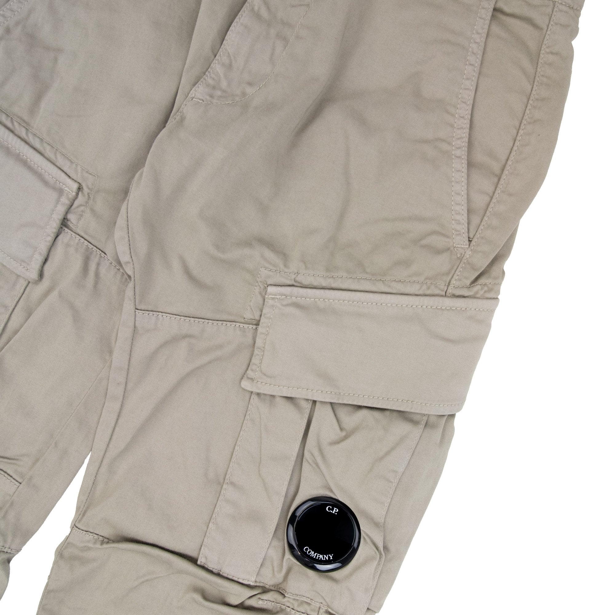 Cp Company Stretch Satin Gargo Pants Vintage Khaki 327