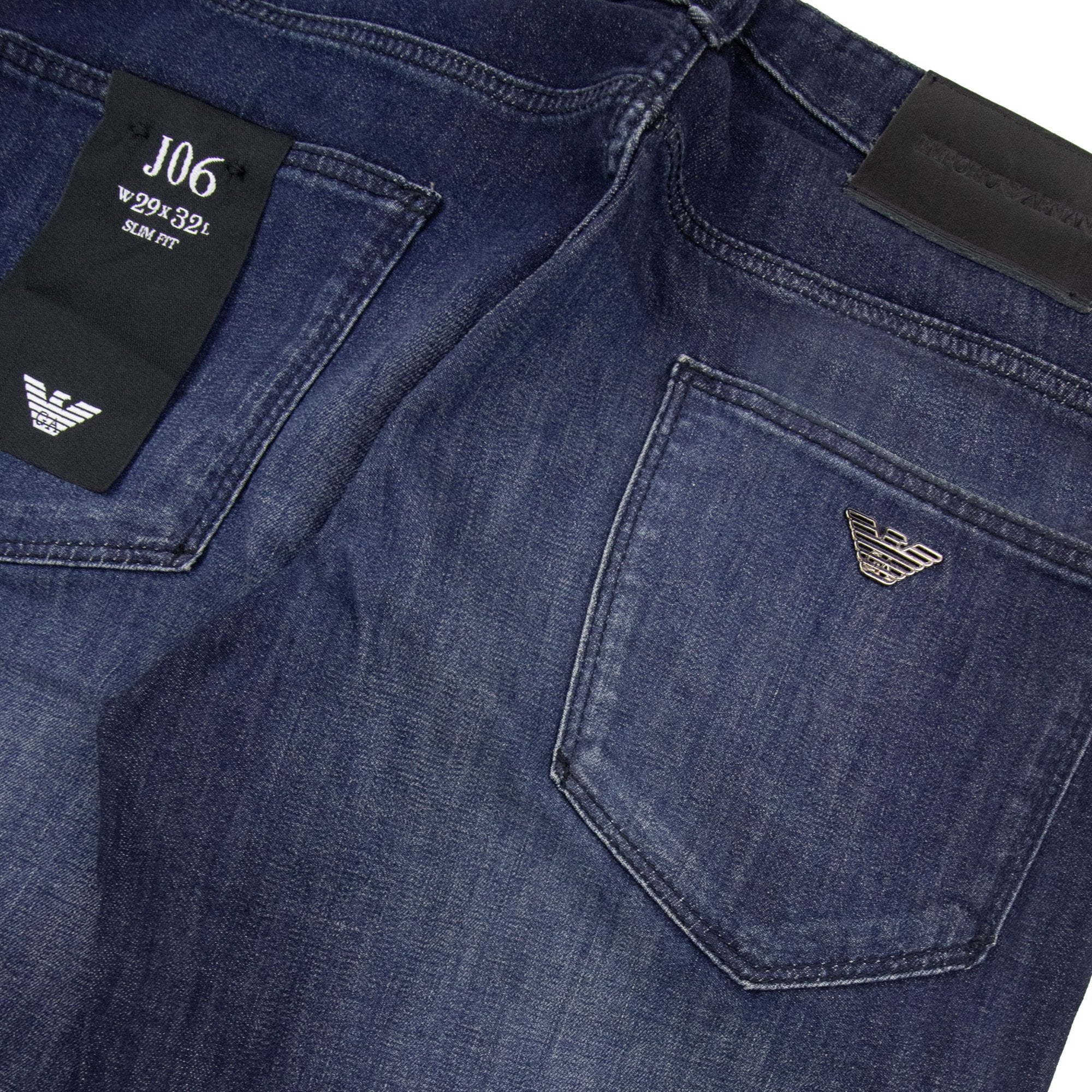 Emporio Armani J06 Mid-wash Slim-fit Denim Jeans Denim Blue 0942