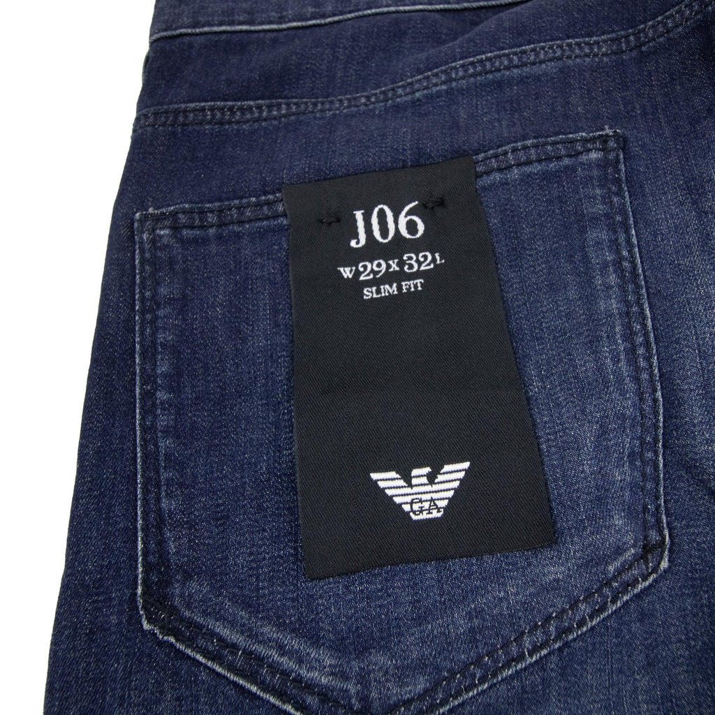 Emporio Armani J06 Mid-wash Slim-fit Denim Jeans Denim Blue 0942