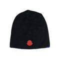 Moncler Logo Patch Reversible Beanie Black/blue