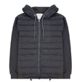 Moncler Padded Cotton Hoodied Sweatshirt Dark Grey