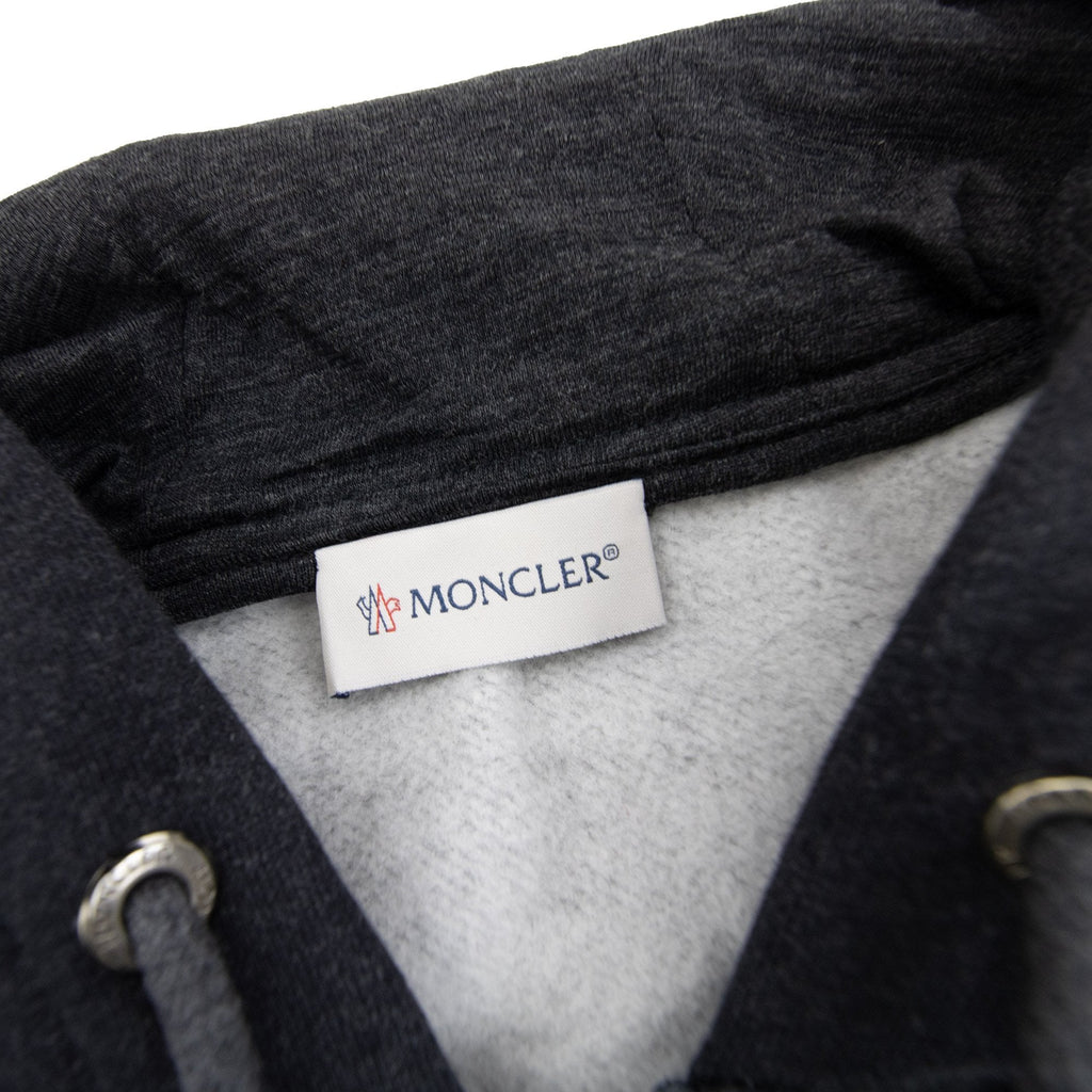 Moncler Padded Cotton Hoodied Sweatshirt Dark Grey