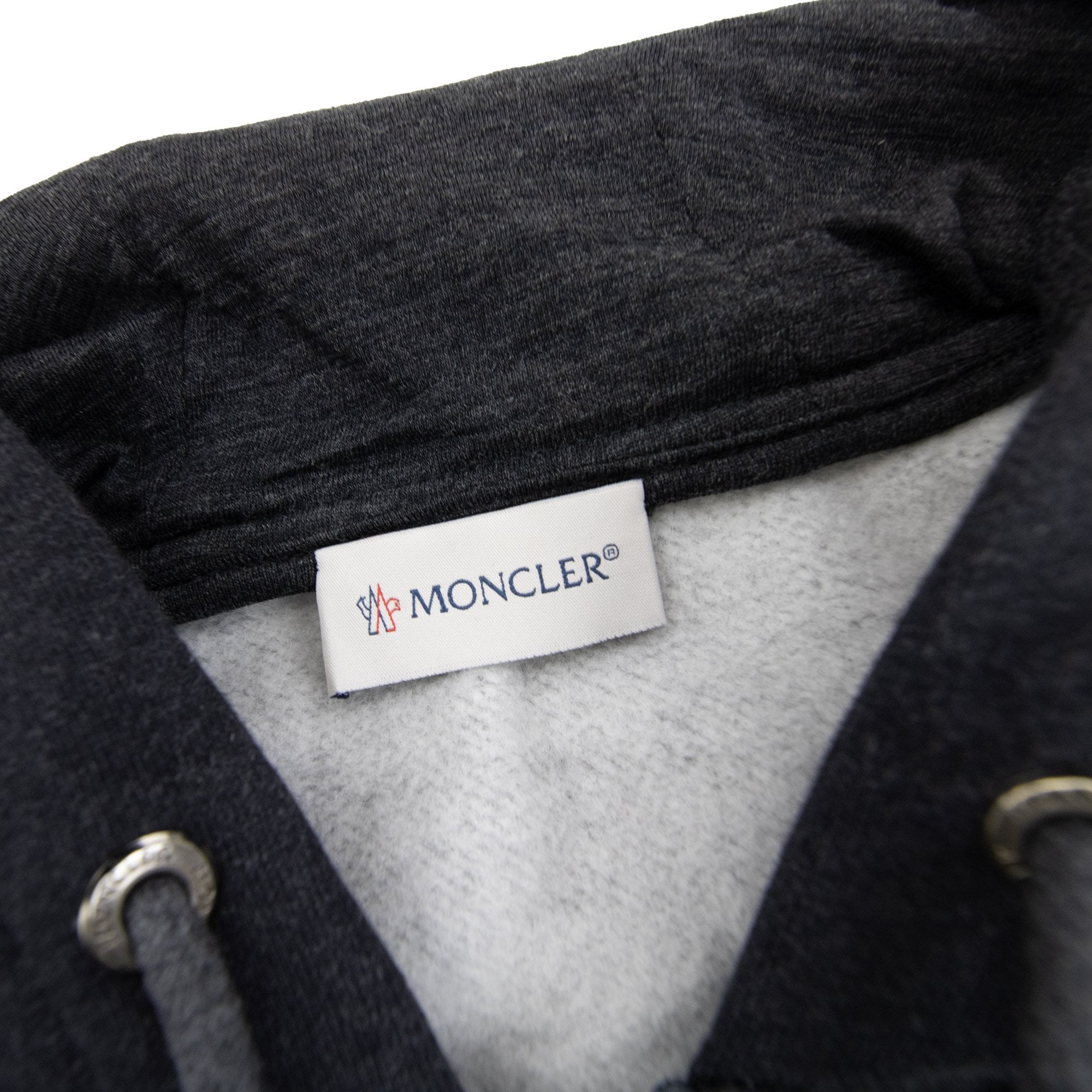 Moncler Padded Cotton Hoodied Sweatshirt Dark Grey