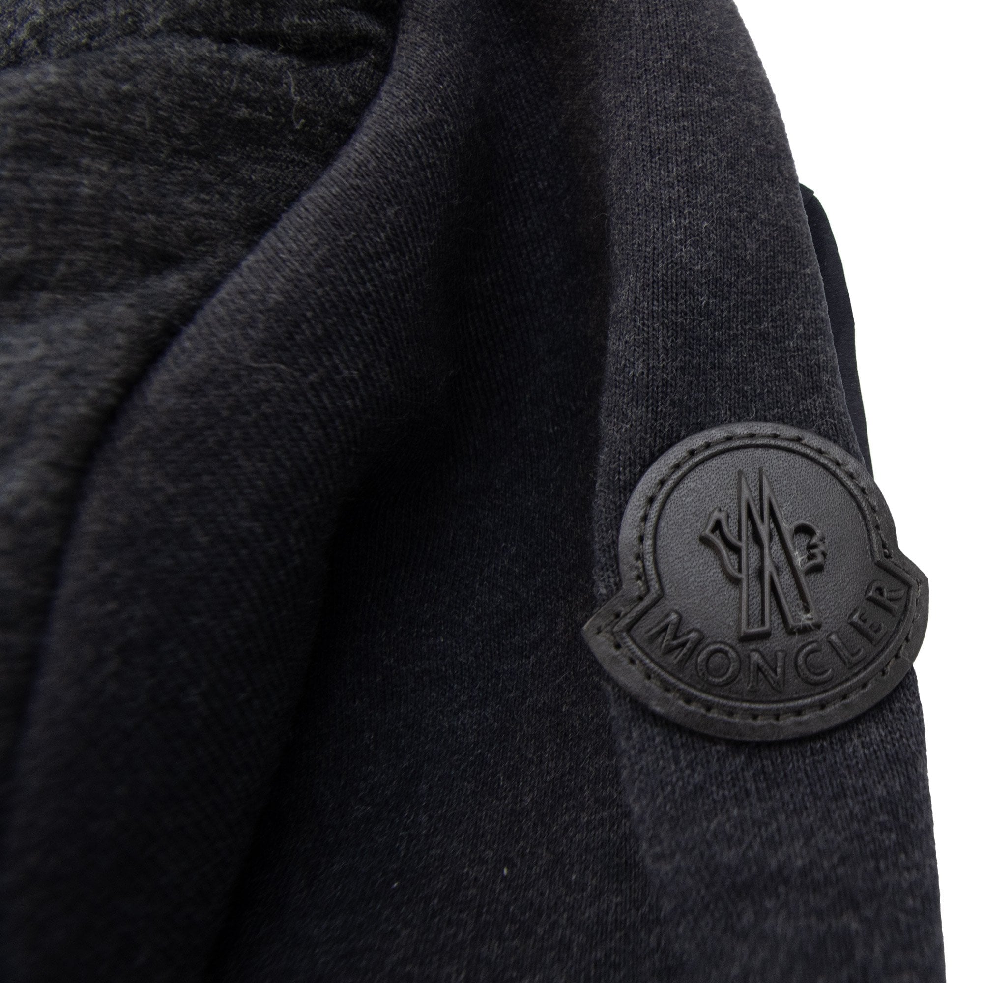 Moncler Padded Cotton Hoodied Sweatshirt Dark Grey