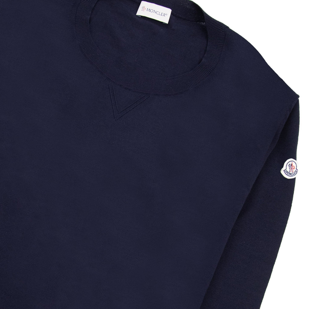 Moncler Cashmere Wool Knitted Sweater Navy 778