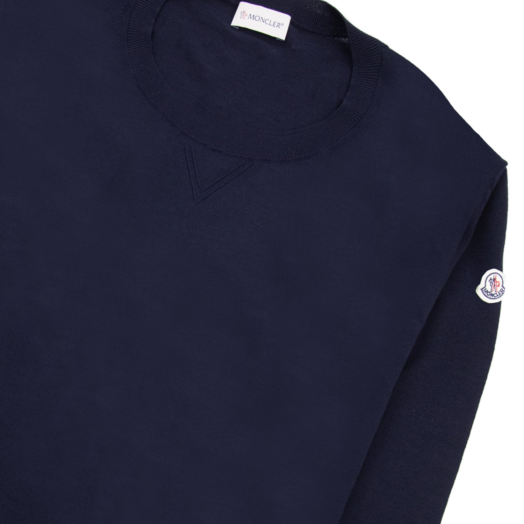 Moncler Cashmere Wool Knitted Sweater Navy 778