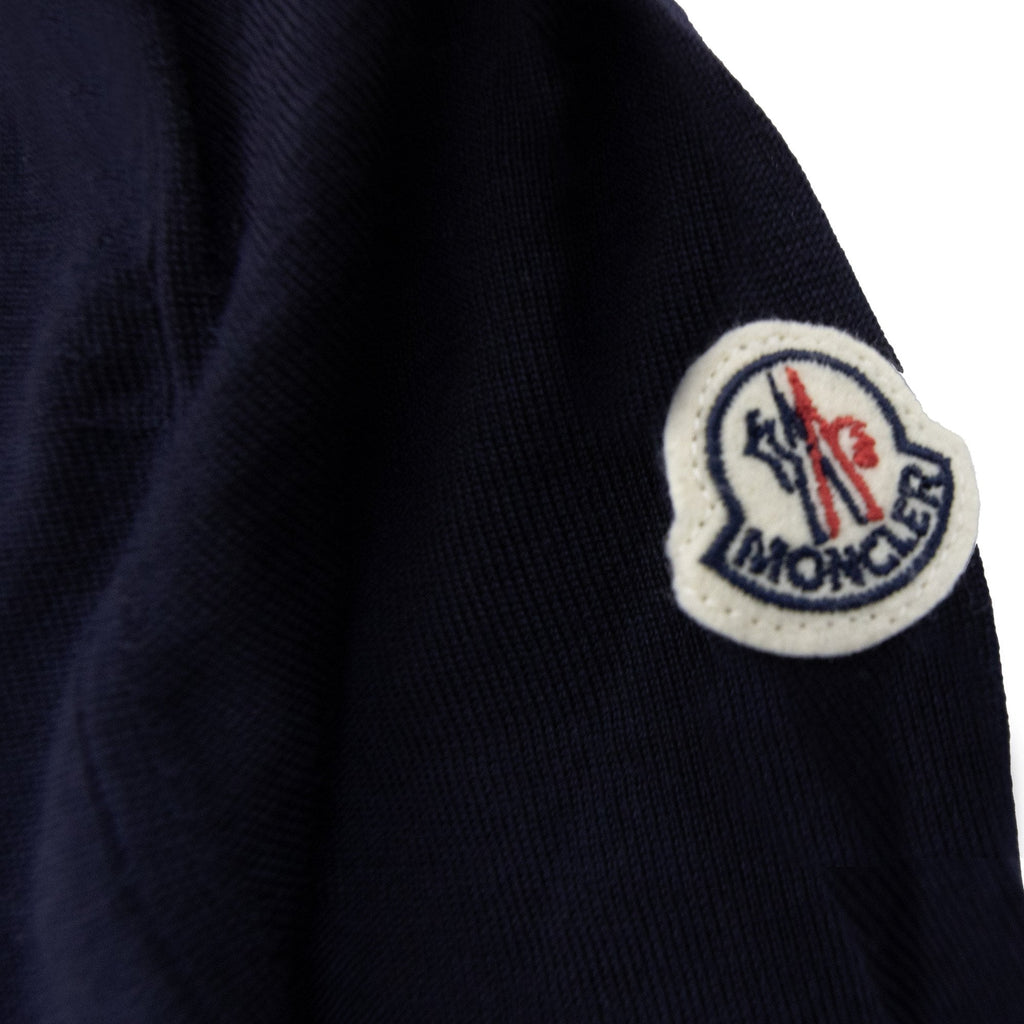 Moncler Cashmere Wool Knitted Sweater Navy 778