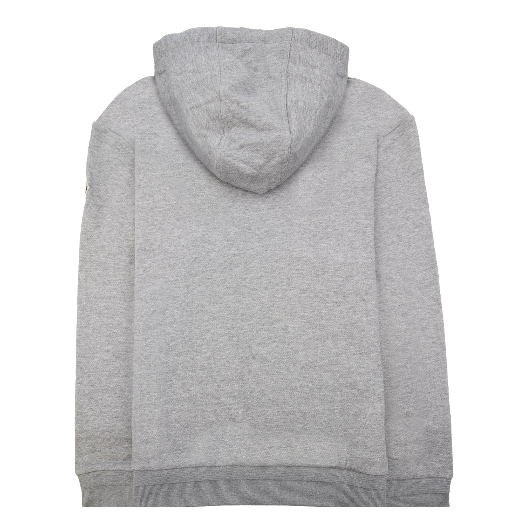 Moncler Arm Logo Basic Zip Up Hoodie Grey 910