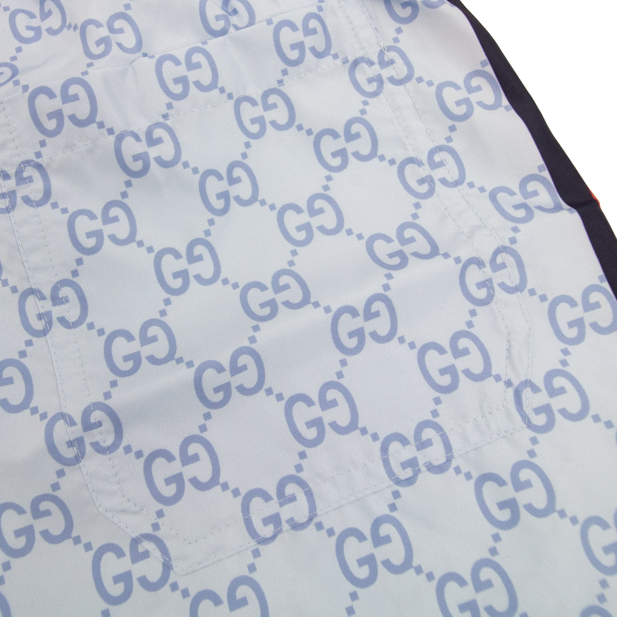 Gucci Printed Poplin Tech Swim Shorts Light Blue