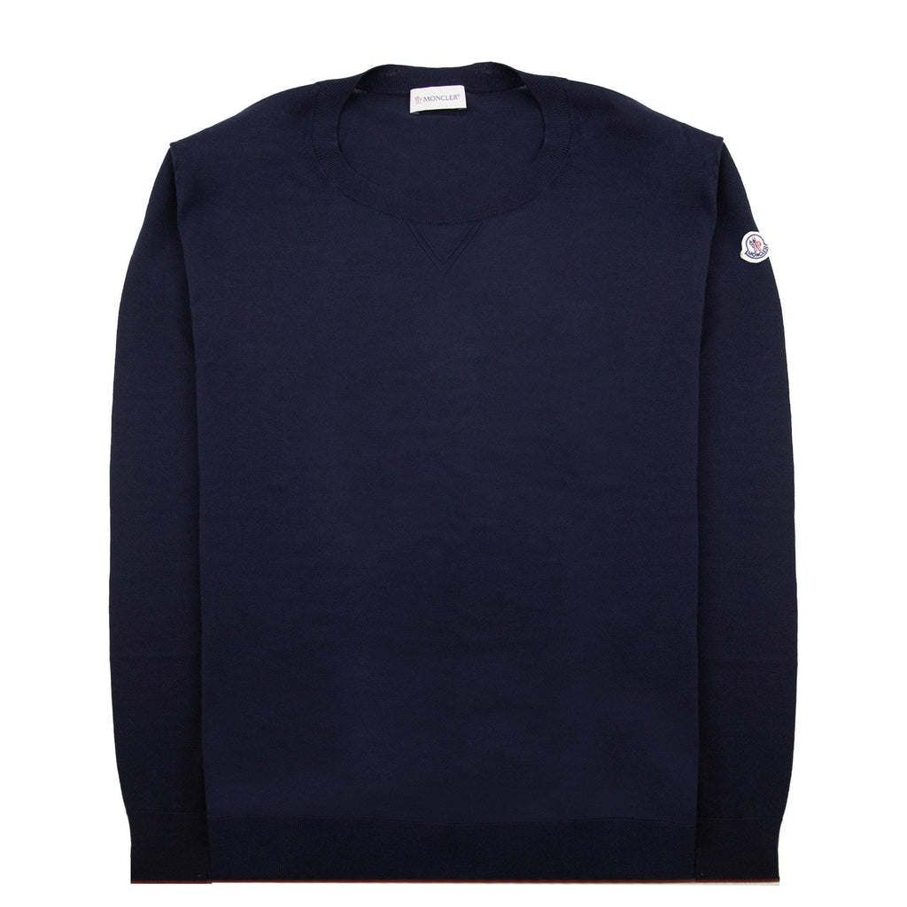 Moncler Cashmere Wool Knitted Sweater Navy 778