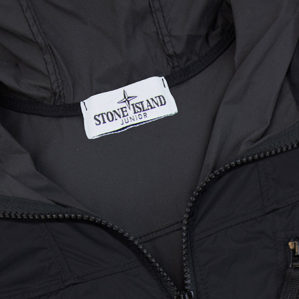 Stone Island Junior 4100005 Skin Touch Wind Resistant Jacket Black V0029