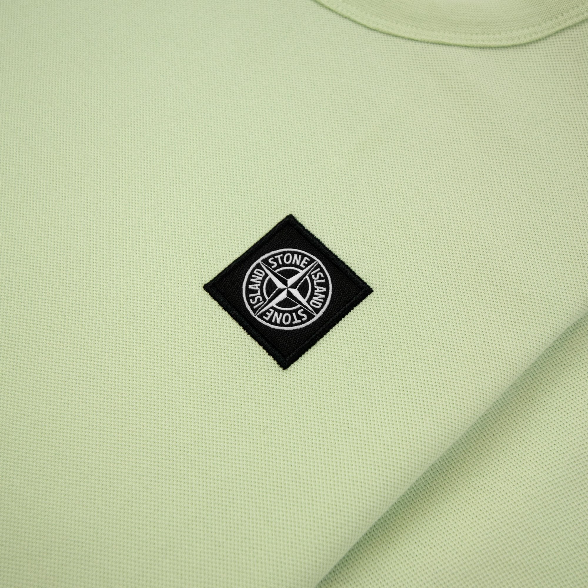 Stone Island Junior 2100001 Light Cotton Compass Patch T Shirt Chlorophyll V005c