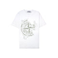 Stone Island Junior 2100010 30/1 Baobab One Print T Shirt White V0001