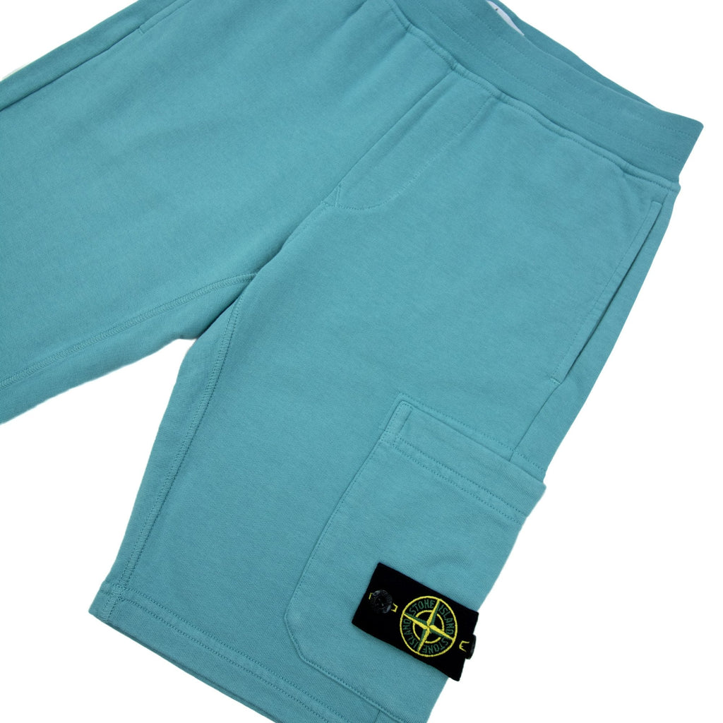 Stone Island Junior S/s Shorts Turquoise V0042