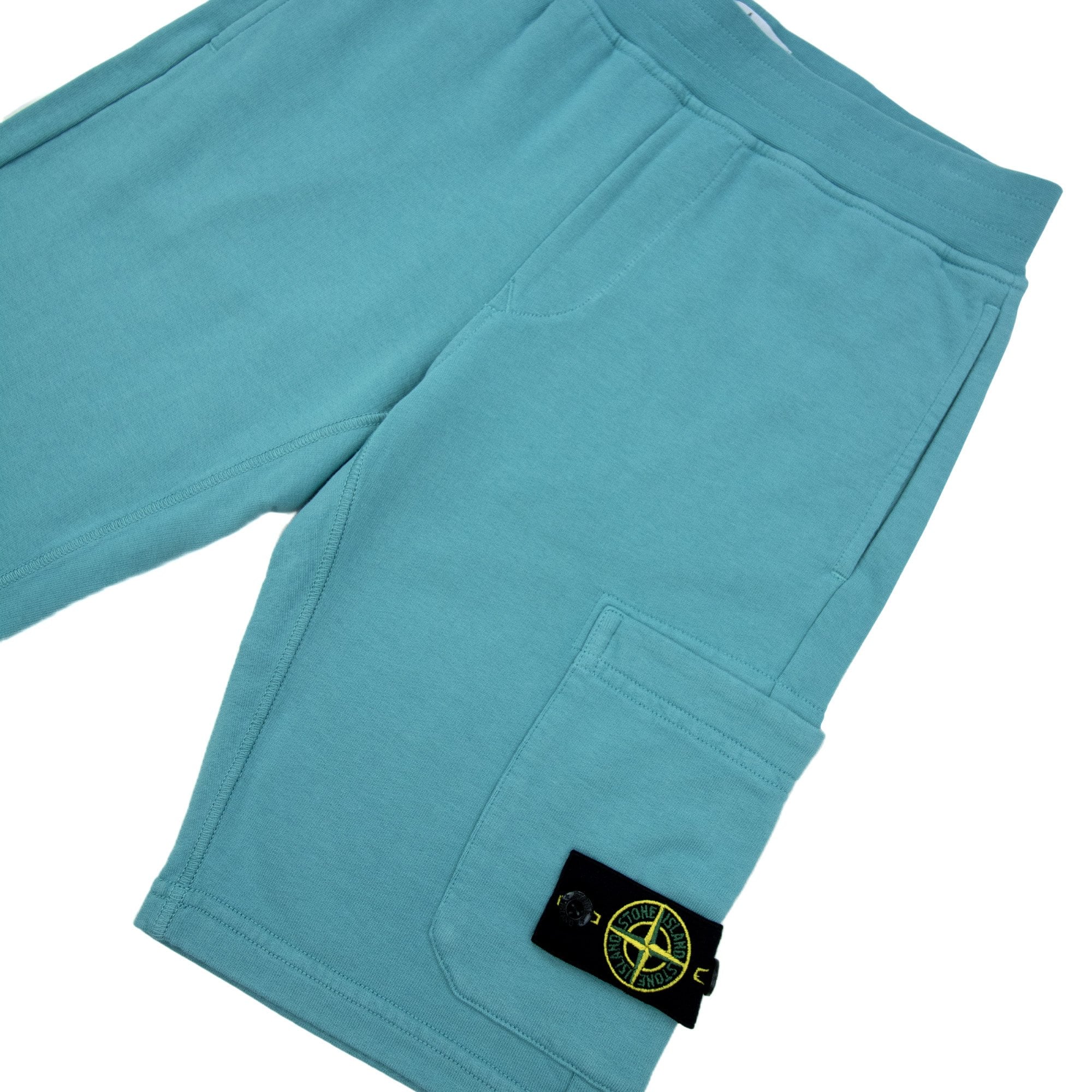 Stone Island Junior S/s Shorts Turquoise V0042