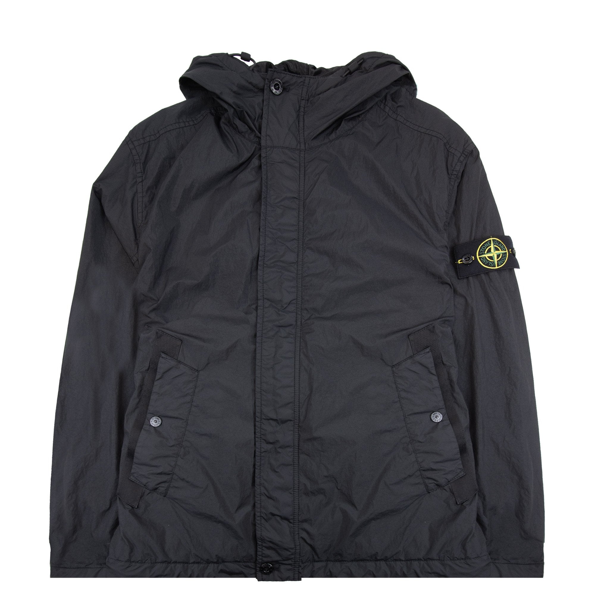 Stone Island 4100092 Crinkle Reps R-ny Jacket Black V0029