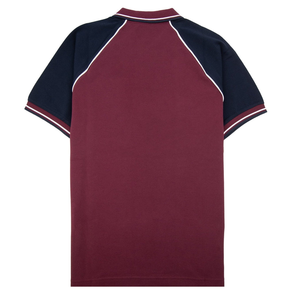 Prada Piquet Cotton Polo Maroon